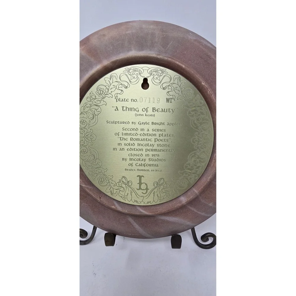 Vtg incolay plate 